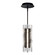 Cartridge LED Pendant in Black (34|PD401614-BK)