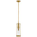 Calix One Light Pendant in Hand-Rubbed Antique Brass (268|TOB 5275HAB-CG)