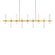 Cinaplex LED Linear Pendant in Aged Brass (281|PD200657-TWA-AB)