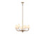 Rockford Eight Light Chandelier in Brontourage/Travartine (137|576C08BG)