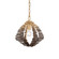 Construct One Light Pendant in Dark Bronze / French Gold (137|559P01DBFG)
