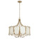 Panelist Six Light Pendant in Brass Kisser (137|556P06BK)