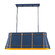 Brasserie Four Light Linear Pendant in French Blue/Heritage Bronze (137|536N04FBBRZ)