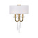 Barcelona Two Light Wall Sconce in Brass Kisser (137|270K02BK)