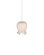 Polpo One Light Pendant in White/Silver (142|9000-1403)