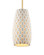 Tessitura One Light Pendant in White/Brass (142|9000-1370)