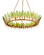 Selavy 11 Light Chandelier in Green/Contemporary Gold Leaf/Contemporary Gold (142|9000-1337)