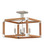 Boyd Four Light Semi-Flush Mount in Natural/Polished Nickel (142|9000-1284)