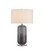 Lewes One Light Table Lamp in Gray/Clear/Polished Nickel (142|6000-1071)