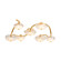 Kune LED Semi Flush Mount in Vintage Gold Leaf (68|586-45-VGL)
