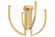 Frankfurt LED Chandelier in Vintage Brass (68|567-24-VB)