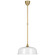Academy Barn Light LED Pendant in Hand-Rubbed Antique Brass (268|TOB 5812HAB-WHT)