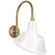 Academy Barn Light LED Barn Light in Hand-Rubbed Antique Brass (268|TOB 2814HAB/S3-WHT)