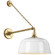 Academy Barn Light LED Barn Light in Hand-Rubbed Antique Brass (268|TOB 2813HAB/S6-WHT)