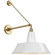 Academy Barn Light LED Barn Light in Hand-Rubbed Antique Brass (268|TOB 2813HAB/S2-WHT)