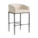 Osbourne Bar Stool in Oxford White/Blackened Iron (314|FSI30)
