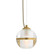 Noble One Light Pendant in Clear/Antique Brass (314|DPC42)