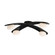 Axia LED Flush Mount in Blackened Iron/Matte Opal (314|DFC26)