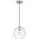 Swirl One Light Pendant in Brushed Steel (18|63092-BS/CRB)