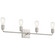 Virgin Four Light Vanity in Brushed Steel (18|62444-BS)