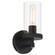 Lily One Light Wall Sconce in Matte Black (18|61121-MBL/CLR)
