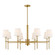 Saunders LED Chandelier in Lacquered Brass (13|46956LCB)