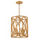 Leona LED Pendant in Distressed Brass (13|45787DA)