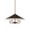 Barnaba Five Light Chandelier in Brushed Brown / Off-White (142|9000-1489)