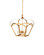 Coronet Four Light Lantern in Antique Gold Leaf (142|9000-1487)