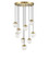 Wexler LED Chandelier in Polished Antique Brass / Clear (142|9000-1473)