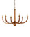 Woodcroft Six Light Chandelier in Natural / Antique Brass (142|9000-1463)