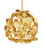 Lunaria One Light Chandelier in Contemporary Gold Leaf (142|9000-1436)