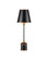 Daphne One Light Table Lamp in Black / Gold (142|6700-0036)