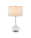 Blanche One Light Table Lamp in Milky White / Brushed Black Nickel (142|6000-1120)