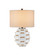 Betel Nut One Light Table Lamp in White (142|6000-1089)