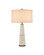 Galuchat One Light Table Lamp in Ivory Faux Shagreen / Brass (142|6000-1082)