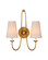 Brayden Two Light Wall Sconce in Antique Gold Leaf (142|5000-0318)