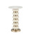 Lambent Drinks Table in Peach / Brushed Brass / Natural (142|4000-0282)