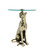 Bacall Accent Table in Antique Gold / Clear (142|4000-0264)