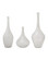 Alba Vase Set of 3 in White (142|1200-1127)