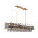 Addis 16 Light Linear Chandelier in Aged Brass (60|ADD-337-AG-SM)
