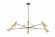 Andersen Five Light Chandelier in Patina Brass (67|F4369-PBR/SSD)