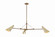 Andersen Three Light Chandelier in Patina Brass (67|F4350-PBR/SSD)