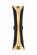 Josie Two Light Wall Sconce in Gold Leaf (428|H315102L-GL/BK)