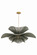 Amanda One Light Chandelier in Patina Brass (428|H1084701L-PBR)