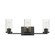 Livingston Three Light Bath Vanity in Black (16|10463CDBK)