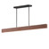 Lintel LED Linear Pendant in Rosso Laterite / Gunmetal (86|E26268-RLGM)