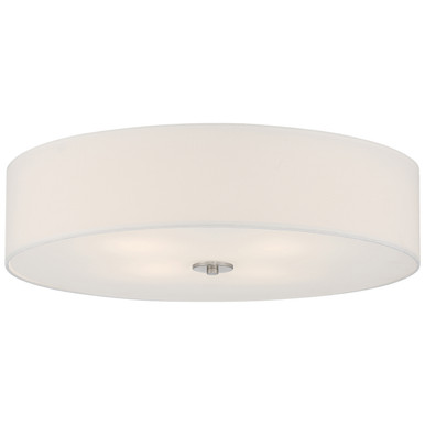 Mid Town LED Flush Mount in Brushed Steel