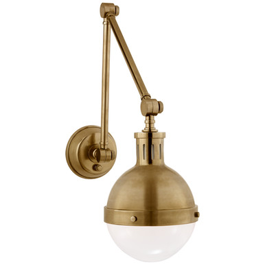 Hicks One Light Wall Sconce in Hand-Rubbed Antique Brass