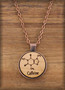 25 mm coffee caffeine mocha Charm on wood